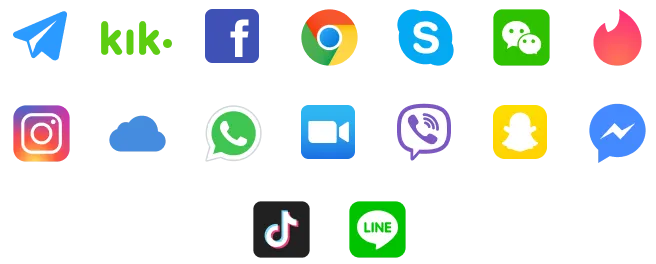 Monitor 30+ popular apps and social media platforms